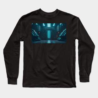 Spaceship futuristic interior Long Sleeve T-Shirt